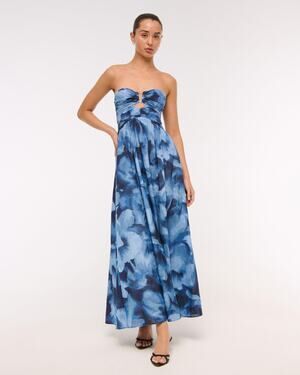 Abercrombie Strapless Hardware Maxi Dress, VGUC, Size XS